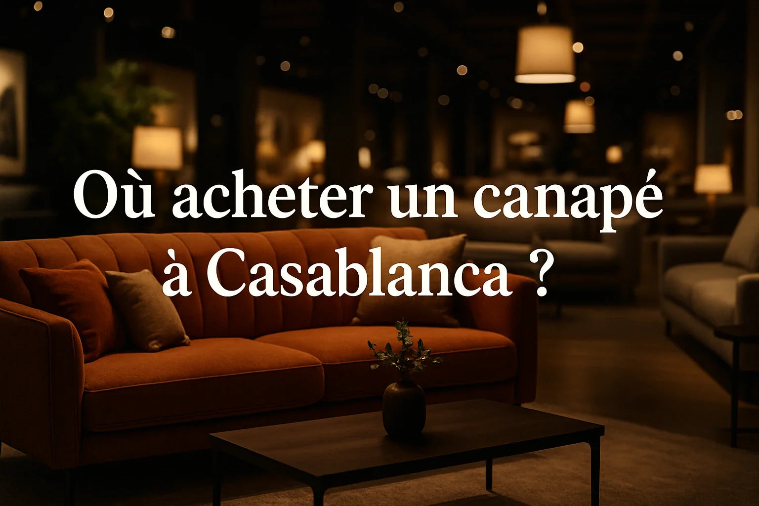 Guide complet pour acheter un canapé à Casablanca
