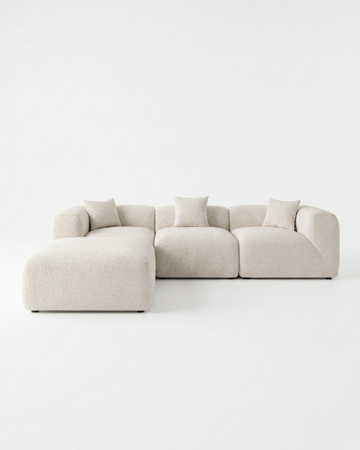 Canapé Nébuleux Modulable 300x200 — Velours Haut de Gamme | Casablanca, Maroc