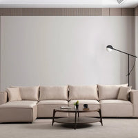 Canapé INCONTOURNABLE Velours Beige Modulable