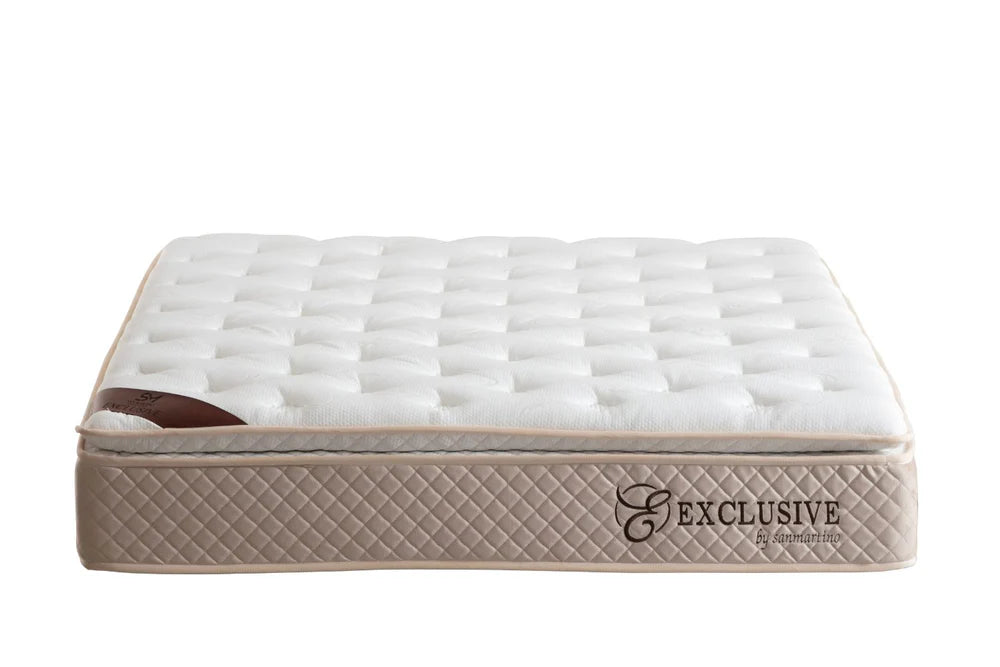Matelas  Exclusif Ressorts Beige - 32 cm avec surmatelas Intégré