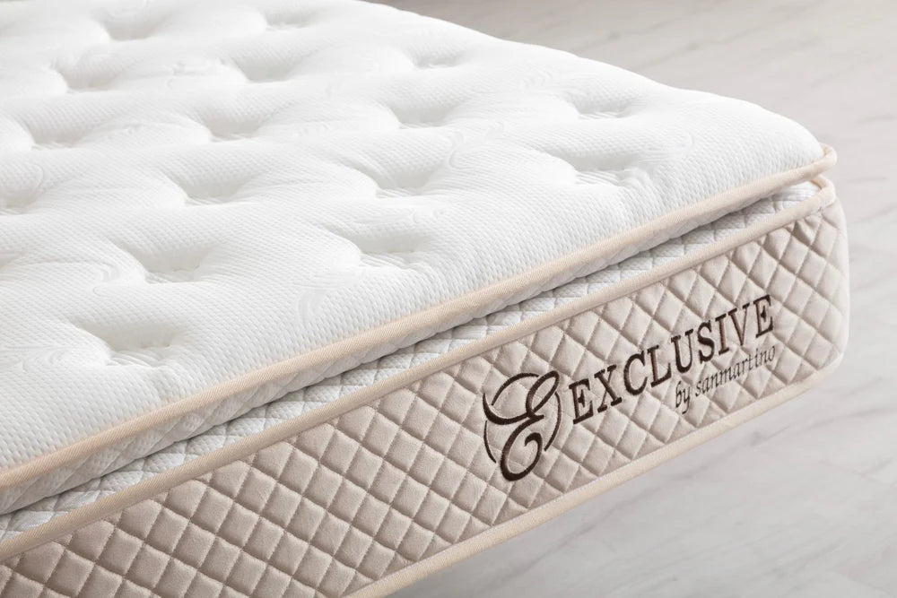 Matelas  Exclusif Ressorts Beige - 32 cm avec surmatelas Intégré