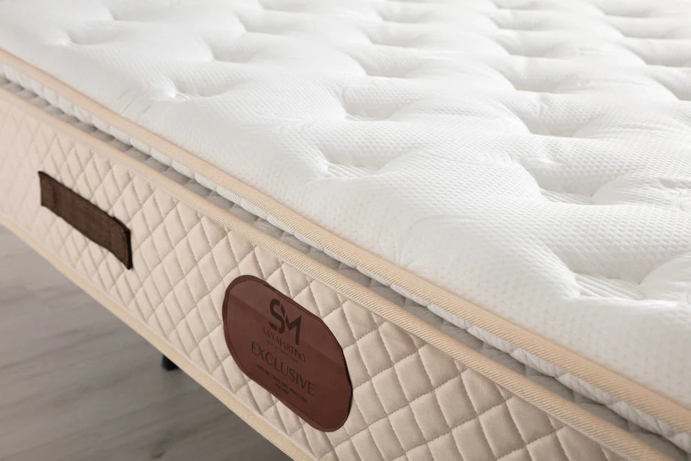 Matelas  Exclusif Ressorts Beige - 32 cm avec surmatelas Intégré