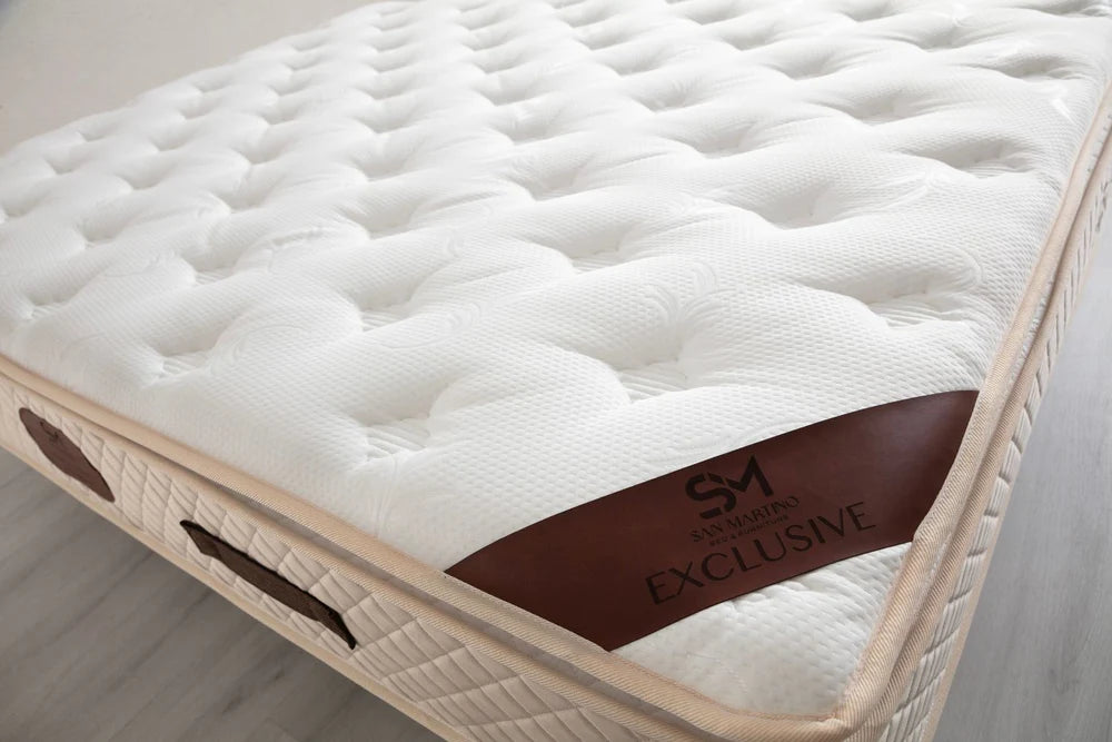 Matelas  Exclusif Ressorts Beige - 32 cm avec surmatelas Intégré