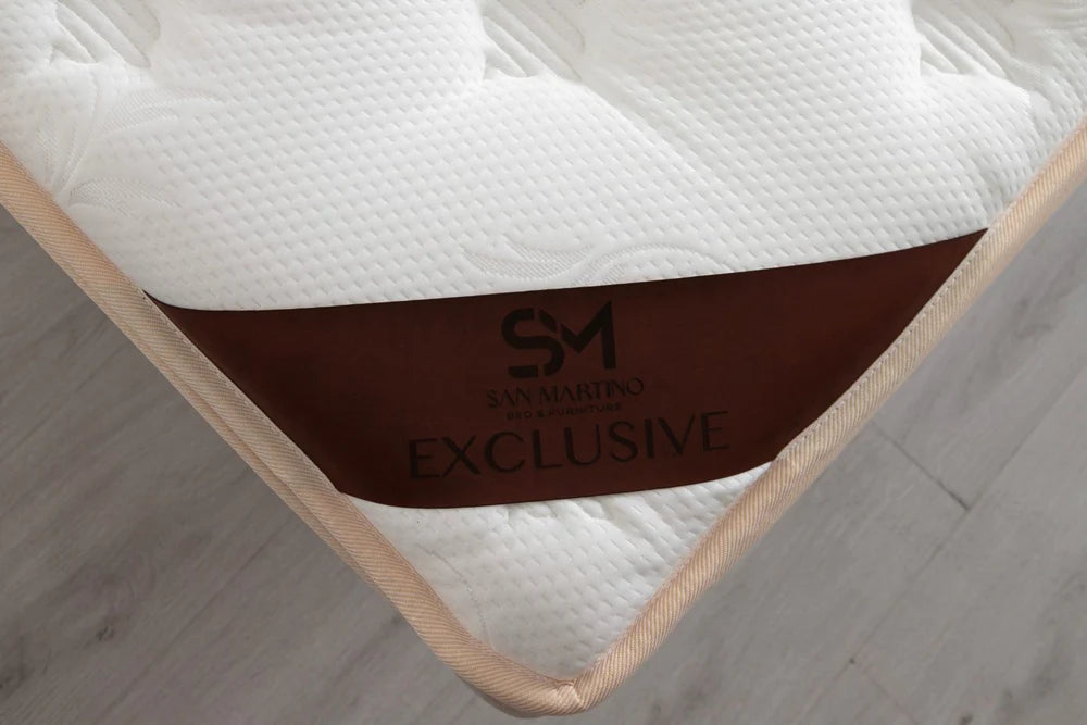 Matelas  Exclusif Ressorts Beige - 32 cm avec surmatelas Intégré