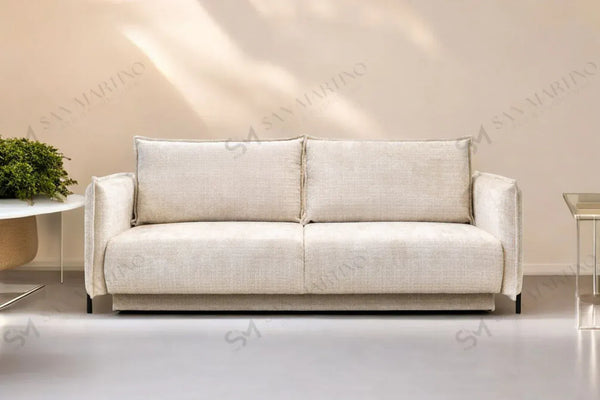 Canapé Convertible ARMANI Marbella Blanc cassé – Module Rêve Maroc