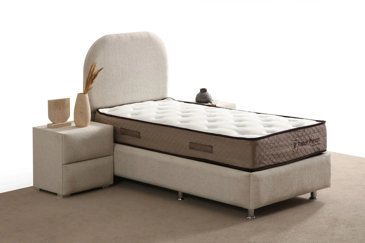 Lit Coffre Enfant JADE BLANC CASSE - CHENILLE