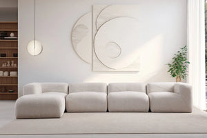 Canapé Nébuleux Chenille en angle — canapé haut de gamme maroc — Module Rêve Maroc