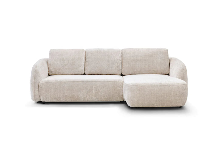 Canapé D'angle convertible Porto Marbella Blanc Cassé