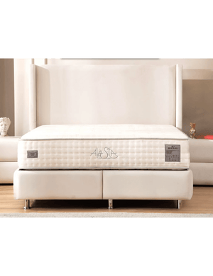 Lit Coffre LONDON BLANC ECRU - Velours - Module Rêve  Maroc